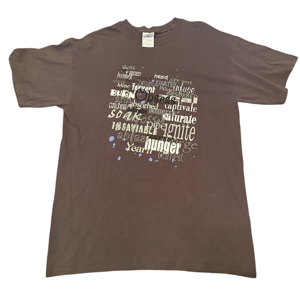 Gildan Brown Graphic Men's T-Shirt